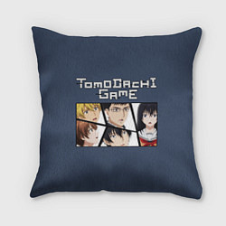 Подушка квадратная Tomodachi Game - игра друзей, цвет: 3D-принт