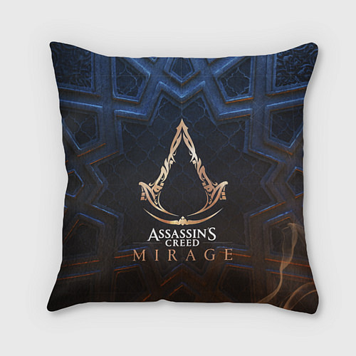 Подушка квадратная Assassins creed mirage logo / 3D-принт – фото 1