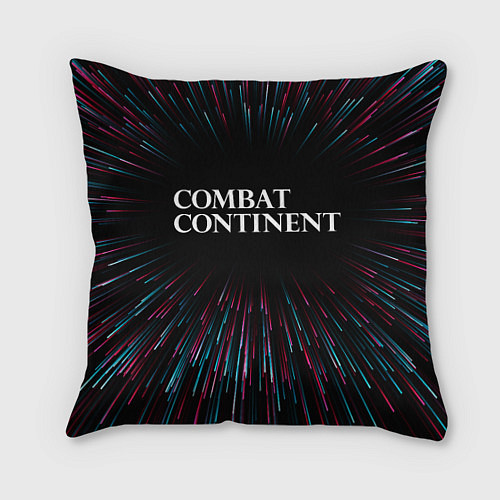 Подушка квадратная Combat Continent infinity / 3D-принт – фото 1