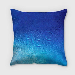 Подушка квадратная Вода - H2O, цвет: 3D-принт