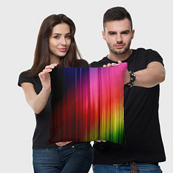 Подушка квадратная Цветной спектр, цвет: 3D-принт — фото 2