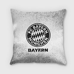 Подушка квадратная Bayern с потертостями на светлом фоне