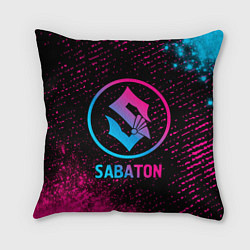 Подушка квадратная Sabaton - neon gradient