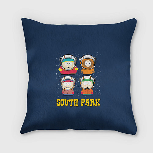 Подушка квадратная South park космонавты / 3D-принт – фото 1