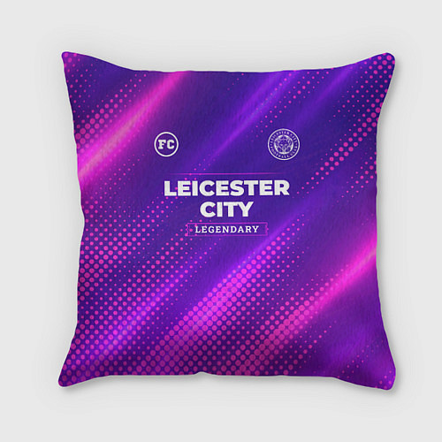 Подушка квадратная Leicester City legendary sport grunge / 3D-принт – фото 1