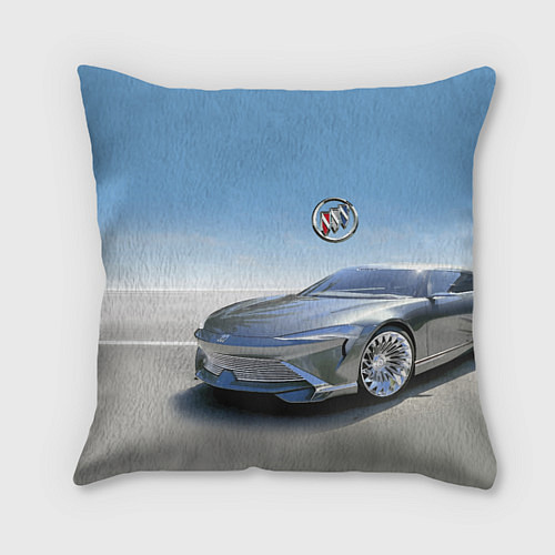 Подушка квадратная Buick concept в пустыне / 3D-принт – фото 1