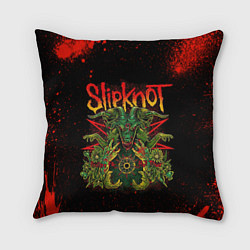 Подушка квадратная Slipknot satan, цвет: 3D-принт
