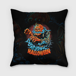Подушка квадратная Жуткий Хэллоуин Halloween, цвет: 3D-принт