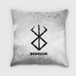 Подушка квадратная Berserk с потертостями на светлом фоне, цвет: 3D-принт