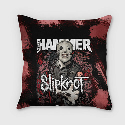 Подушка квадратная Slipknot Hammer / 3D-принт – фото 1