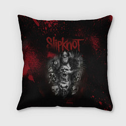 Подушка квадратная Slipknot dark red