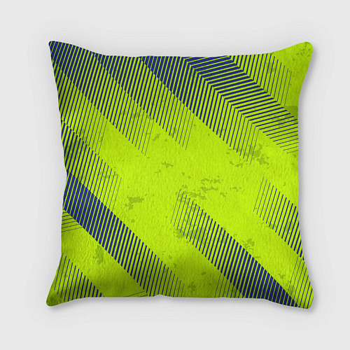 Подушка квадратная Green sport style / 3D-принт – фото 1