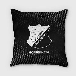 Подушка квадратная Hoffenheim с потертостями на темном фоне