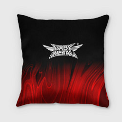 Подушка квадратная Babymetal red plasma, цвет: 3D-принт