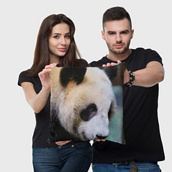 Подушка квадратная Загадочная панда, цвет: 3D-принт — фото 2