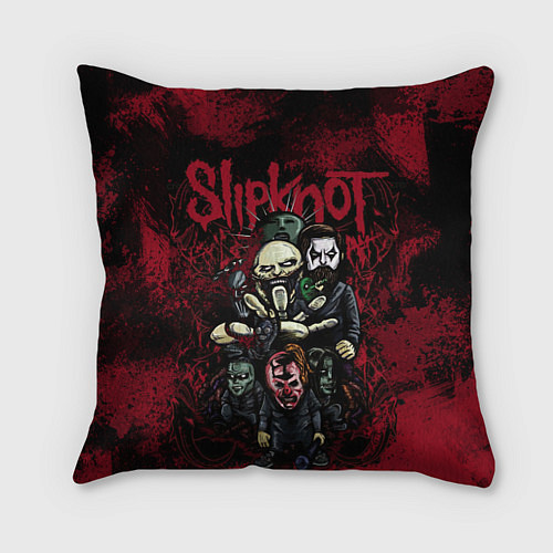 Подушка квадратная Slipknot art / 3D-принт – фото 1