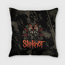 Подушка квадратная Slipknot dark satan, цвет: 3D-принт