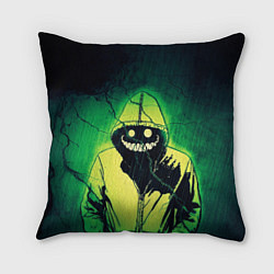 Подушка квадратная Halloween - призрак в плаще, цвет: 3D-принт