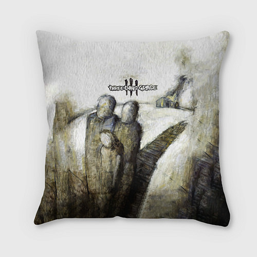 Подушка квадратная Three Days Grace дебютный альбом / 3D-принт – фото 1