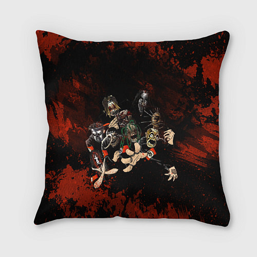 Подушка квадратная Slipknot art / 3D-принт – фото 1