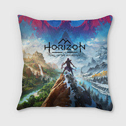 Подушка квадратная Horizon call of the mountain keyart, цвет: 3D-принт