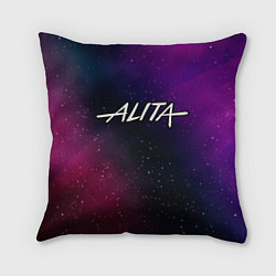 Подушка квадратная Alita gradient space, цвет: 3D-принт