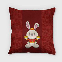 Подушка квадратная Китайский кролик, цвет: 3D-принт