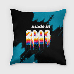 Подушка квадратная Made in 2003: liquid art, цвет: 3D-принт