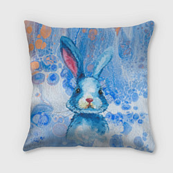 Подушка квадратная Водяной заяц, цвет: 3D-принт