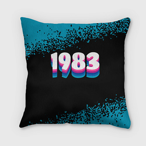 Подушка квадратная Made in 1983: vintage art / 3D-принт – фото 1