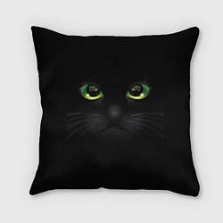Подушка квадратная Черную кошку совсем не интересует, цвет: 3D-принт