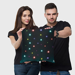 Подушка квадратная Звездное небо, цвет: 3D-принт — фото 2