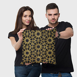 Подушка квадратная Арабские узоры, Arabian Pattern, цвет: 3D-принт — фото 2
