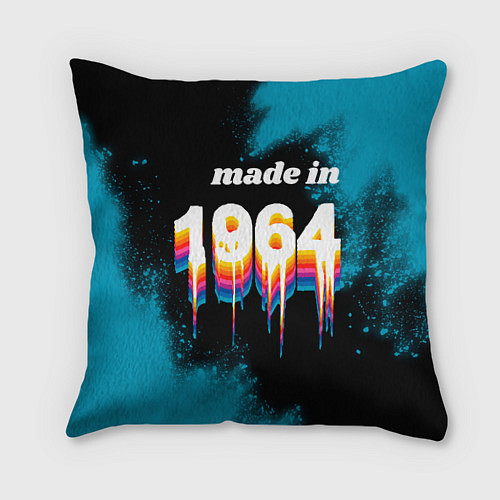 Подушка квадратная Made in 1964: liquid art / 3D-принт – фото 1