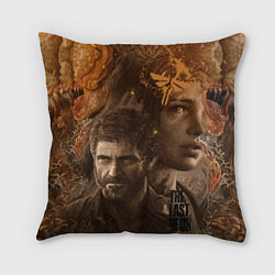 Подушка квадратная Джоэл и Элли - The Last of Us, цвет: 3D-принт