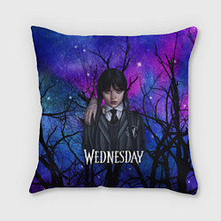 Подушка квадратная Wednesday background