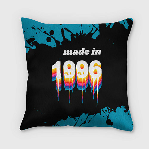 Подушка квадратная Made in 1996: liquid art / 3D-принт – фото 1