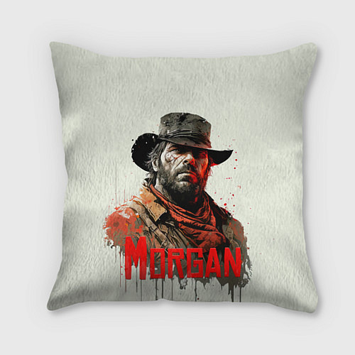 Подушка квадратная Arthur Morgan painting / 3D-принт – фото 1