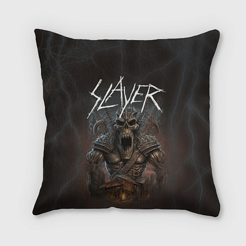 Подушка квадратная Slayer rock monster / 3D-принт – фото 1