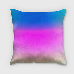 Подушка квадратная Неоновые краски космоса, цвет: 3D-принт