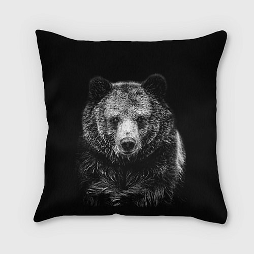 Подушка квадратная Медведь тотем славян / 3D-принт – фото 1