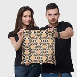 Подушка квадратная Восьмерочка, полукруг в форме цифры, цвет: 3D-принт — фото 2