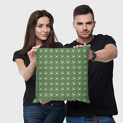 Подушка квадратная Коты повидавшие дерьма, цвет: 3D-принт — фото 2