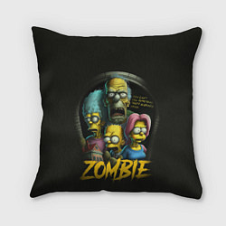 Подушка квадратная Simpsons zombie, цвет: 3D-принт