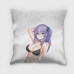 Подушка квадратная Waifu in swimsuit, цвет: 3D-принт