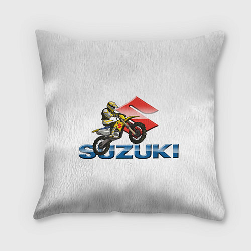 Подушка квадратная Suzuki motorcycle / 3D-принт – фото 1