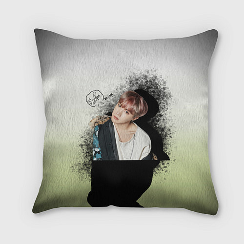 Подушка квадратная Джей Хоуп и его тень / 3D-принт – фото 1