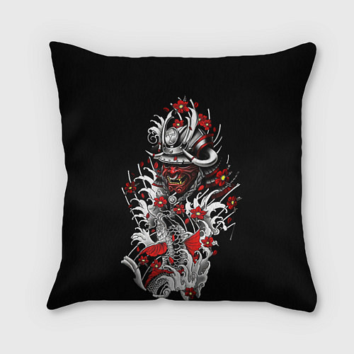 Подушка квадратная Irezumi самурай / 3D-принт – фото 1