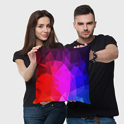 Подушка квадратная Битва градиентов неон, цвет: 3D-принт — фото 2
