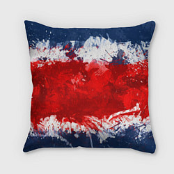 Подушка квадратная Grunge strips colors, цвет: 3D-принт